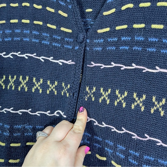 Christopher & Banks, Hand Embroidered Cardigan. Size Large. Good used condition! - Picture 5 of 6